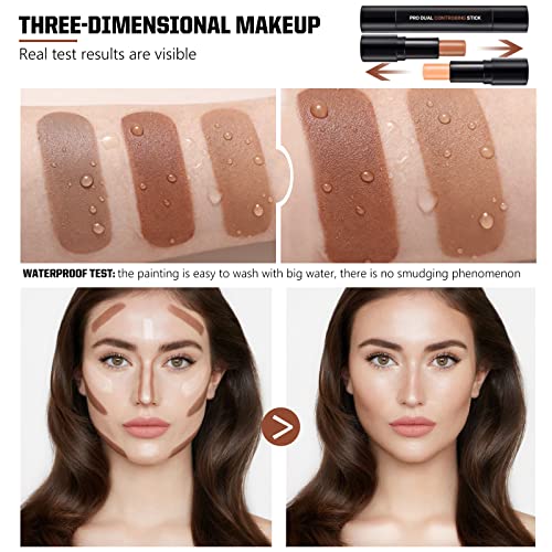 2-in-1 Contouring Stick – Bronzer & Highlighter, Cremig, Leicht Mischbar