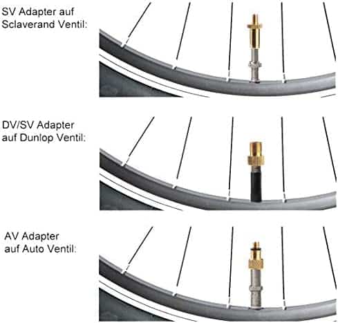 30 Fahrradventil Adapter Set,Alle Fahrrad Adapter Französisches Ventil