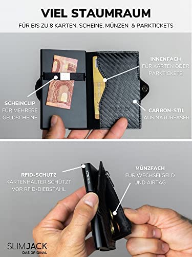 Coco Rossi RFID-blockierendes Kreditkartenetui Aus Aluminium – Schlank, Mit 7 Fächern, Perfekt Für Unterwegs – In Verschiedenen Designs!