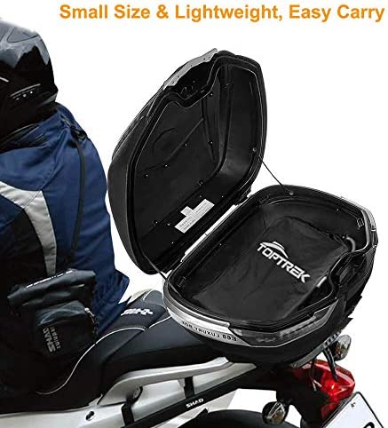 Sourcing Map XXL Motorradabdeckung – 180T Polyester, Wasserdicht – Größe 265x105x125 Cm (schwarz/rot)