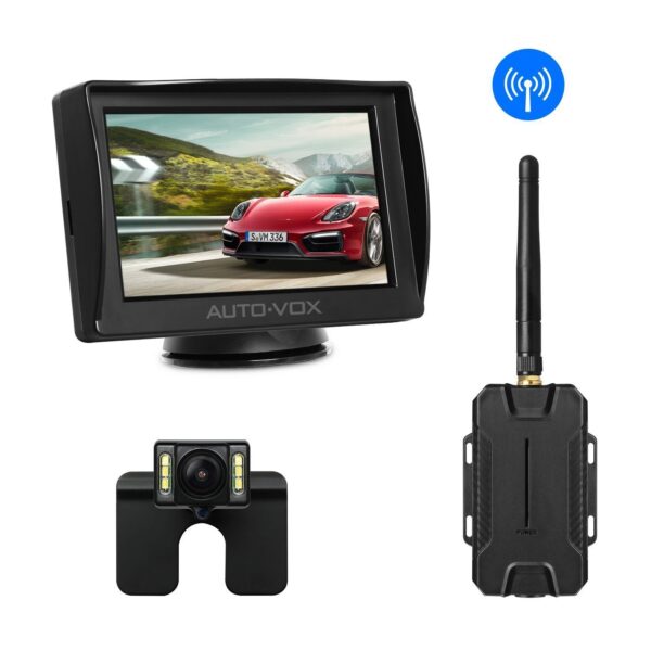 AUTO-VOX M1W Wireless Rückfahrkamera-Kit, 10.9cm LCD