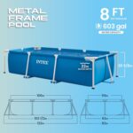 Intex Rectangular Frame Pool – Rechteckiger Aufstellpool aus Stahl & PVC, Blau – Bild 3
