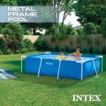 Intex Rectangular Frame Pool – Rechteckiger Aufstellpool aus Stahl & PVC, Blau – Bild 4