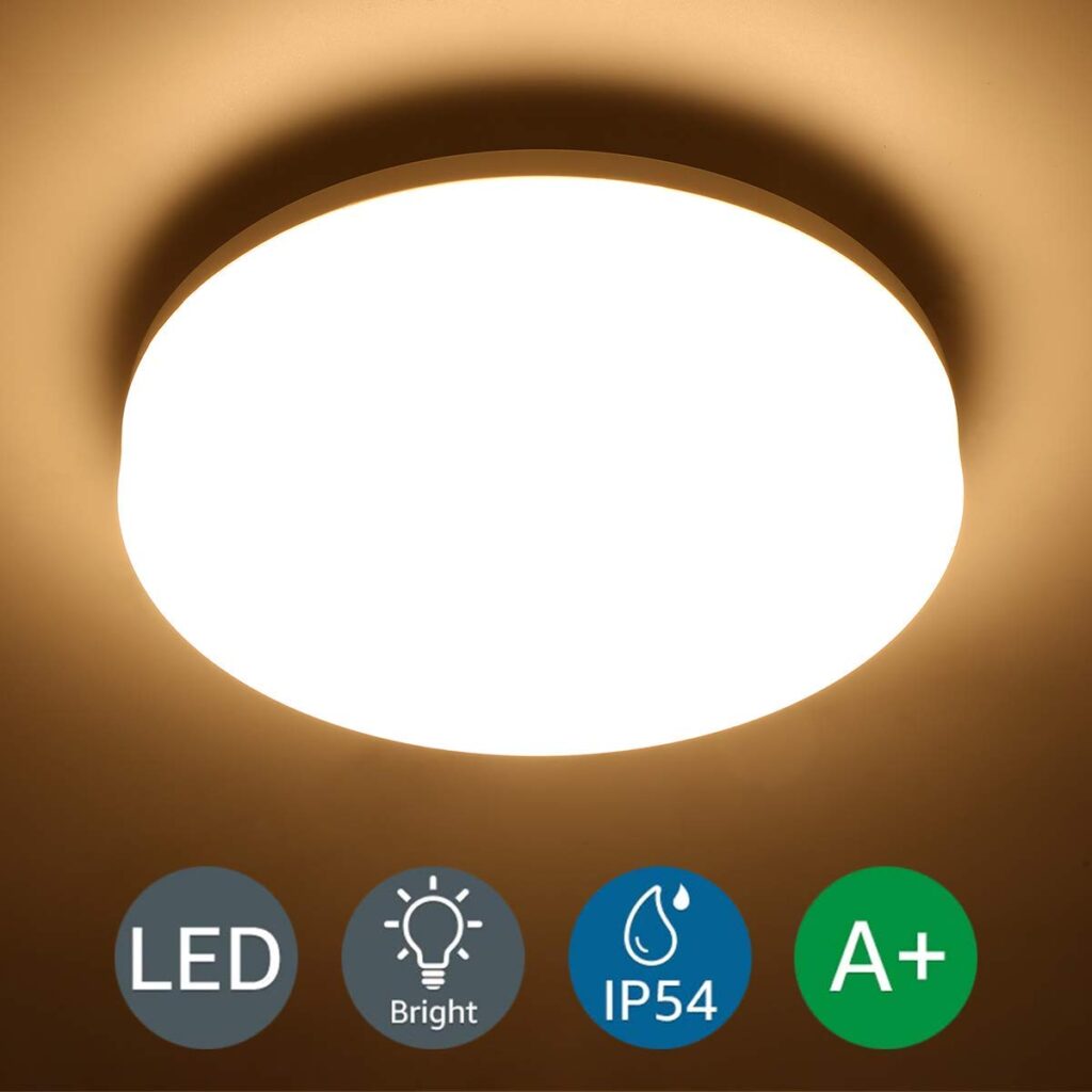 Lighting EVER 15W Deckenlampe, IP54 Wasserfest