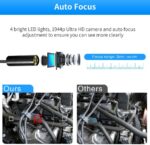 14,2 mm 5.0MP WiFi Ultra HD Autofokus Endoskop mit LED Licht (5m) – Bild 4