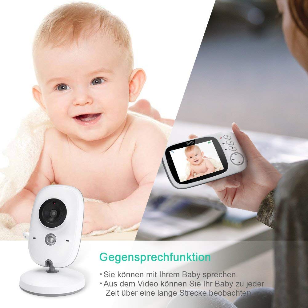 Super Babyphone 4,3 Zoll Smart Baby Monitor mit TFT LCD Bildschirm 