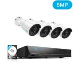 5 Megapixel Überwachungskamera Set 4X 5MP  Wasserfeste Kameras