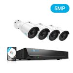 5 Megapixel Überwachungskamera Set 4X 5MP  Wasserfeste Kameras