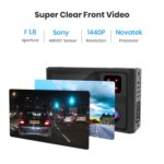 Dashcam Auto Vorne und Hinten mit eingebautem GPS – Bild 2