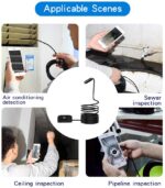 14,2 mm 5.0MP WiFi Ultra HD Autofokus Endoskop mit LED Licht (5m) – Bild 2