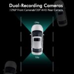 X1PRO Streaming Dashcam mit 9.88”Touchscreen, FHD 1080P Autokamera – Bild 5
