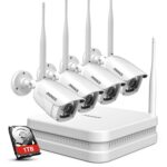 Überwachungskamera Set,8CH drahtloses H.264+ CCTV Videoüberwachung NVR