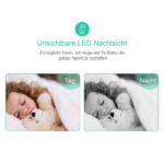Babyphone 3,2" Smart Baby Monitor mit TFT LCD Bildschirm Nachtsichtkamera und Temperaturüberwachung – Bild 3