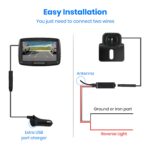 AUTO-VOX Kabellose Rückfahrkamera CS2 – 4,3–5" Monitor, Nachtsicht, IP68, einfache Installation – Bild 8