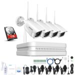 Überwachungskamera Set,8CH drahtloses H.264+ CCTV Videoüberwachung NVR – Bild 9