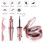 Magnetische Wimpern, Aikvigss 5 Paare Magnet Wimpern, 3D Magnetische Wimpern mit Eyeliner – Bild 7