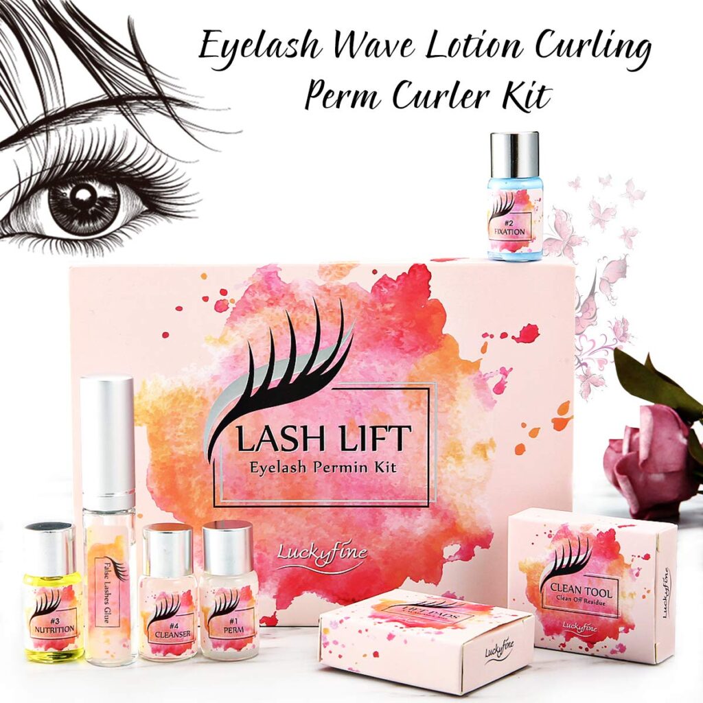 Wimpernverlängerung Set 7 Pcs, Luckyfine Wimpern Curling