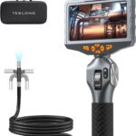 Teslong Endoskopkamera mit Licht, 6.2mm 210° Drehbar Endoskopkamera , Endoskop 5.0 Zoll LCD-Bildschirm