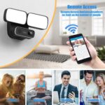 FHD Aussen IP Sicherheitskamera mit Integrierte Beleuchtung & Sirene – Bild 5