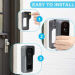 Türklingel mit Kamera 1080P HD Video, IP65 Wasserdicht, 30 Sekunden Sprachnachricht – Bild 6