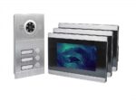 Video Türsprechanlage, Unterputz-Türstation IP65, 3X 7 Zoll Monitor – Bild 12
