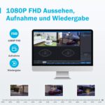 Full HD Wireless Audio Video NVR Haus Überwachungskamera System – Bild 4