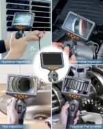 Teslong Endoskopkamera mit Licht, 6.2mm 210° Drehbar Endoskopkamera , Endoskop 5.0 Zoll LCD-Bildschirm – Bild 6
