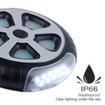 Kinderwagen Licht - Led Reflektoren für Kinderwagen mit 2 Leuchteffekte, 18 LED Pro Licht, Buggy Wasserdicht Blinklicht mit Klettverschluss und Akku, Kinderwagen Zubehör (2 Stück) – Bild 4