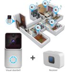 1080P HD Video Türklingel WiFi kamera mit 2 wiederaufladbare Batterien – Bild 4