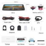 X1PRO Streaming Dashcam mit 9.88”Touchscreen, FHD 1080P Autokamera – Bild 7