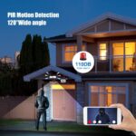FHD Aussen IP Sicherheitskamera mit Integrierte Beleuchtung & Sirene – Bild 3