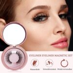 Magnetische Wimpern, Aikvigss 5 Paare Magnet Wimpern, 3D Magnetische Wimpern mit Eyeliner – Bild 3