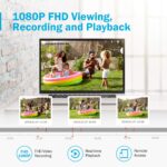 Überwachungskamera Set,8CH drahtloses H.264+ CCTV Videoüberwachung NVR – Bild 4