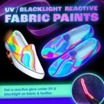 neon nights UV-Leuchtfarben – 8 x 20 ml fluoreszierende Neonfarben – Bild 4