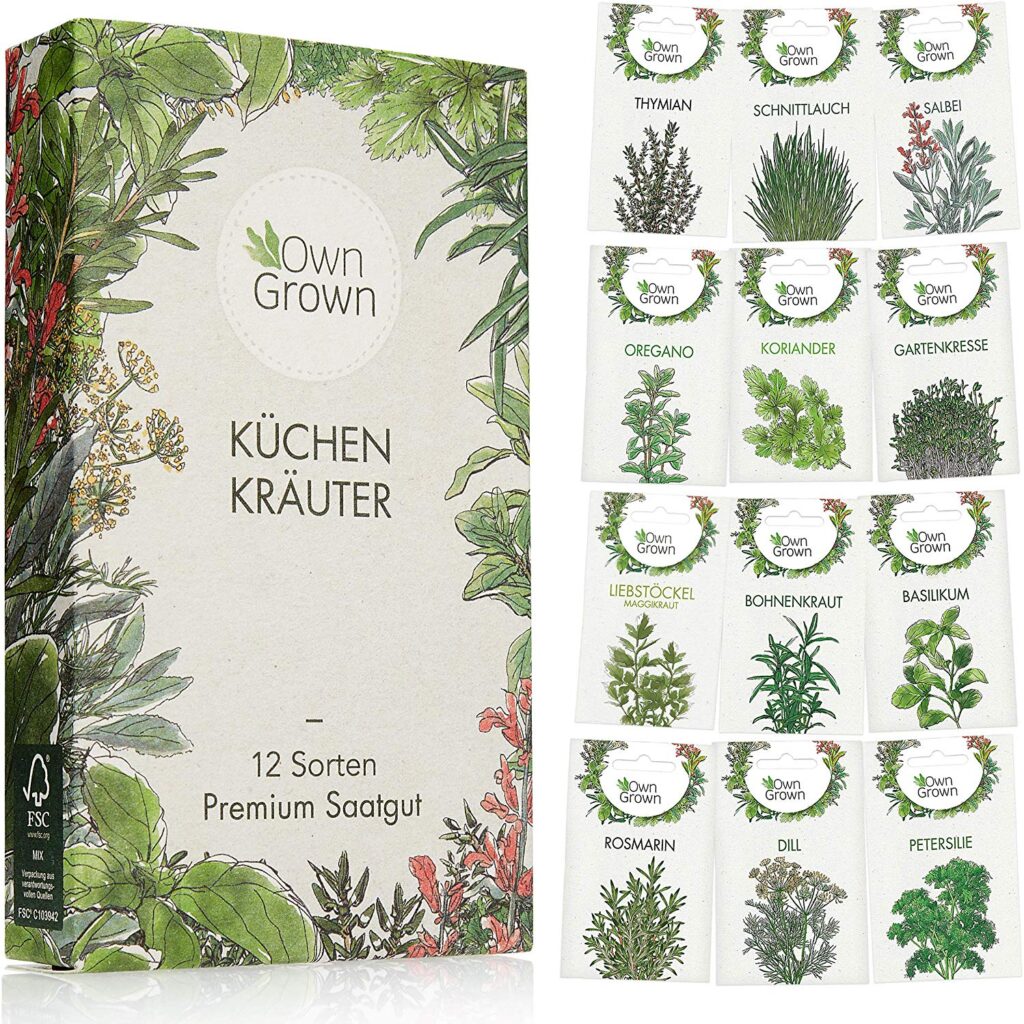 Kräuter Samen Set von OwnGrown, 12 Sorten