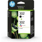 HP 302 Original Druckerpatronen Multipack – Schwarz & Farbe (2er Set), kompatibel mit DeskJet, ENVY & OfficeJet