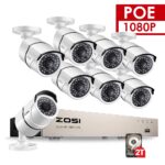 POE NVR Video Überwachungssystem 8 X 2,0mp kameras