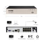 POE NVR Video Überwachungssystem 8 X 2,0mp kameras – Bild 4