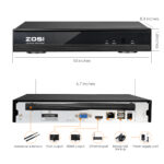 4 Kanal 1080P Wireless NVR System WLAN Überwachungssystem – Bild 4