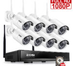8 Kanal 1080P Wireless NVR System WLAN Überwachungssystem