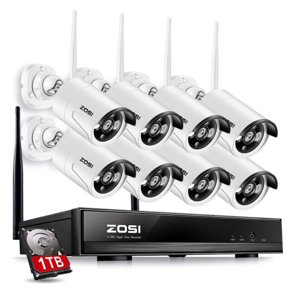 HD 960P Funk Überwachungskamera System mit 1TB Festplatte