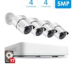 4CH DVR Überwachungssystem mit 1TB & 5.0mg kameras