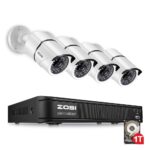 Sicherheit Kamera Systemen 8CH 1080P CCTV DVR mit 4 x 2.0MP mit 1 TB Festplatte