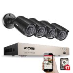 CCTV 720P Kabelgebunden Überwachungsset 4CH 1080N 4-in-1 HDMI DVR – Bild 2