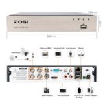 CCTV 720P Kabelgebunden Überwachungsset 4CH 1080N 4-in-1 HDMI DVR – Bild 5