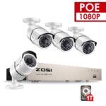 POE NVR Video Überwachungssystem 4x2.0mg kameras
