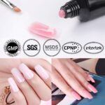 MYSWEETY Nagelgel Set, Poly Nagelgel Set Gel Nägel Nagelverlängerung, UV Nagellack UV Farbgel mit Überlack Unterlack, Gel Quick Extension Building Gel Nagel Verlängerung, Nägel Starterset – Bild 5