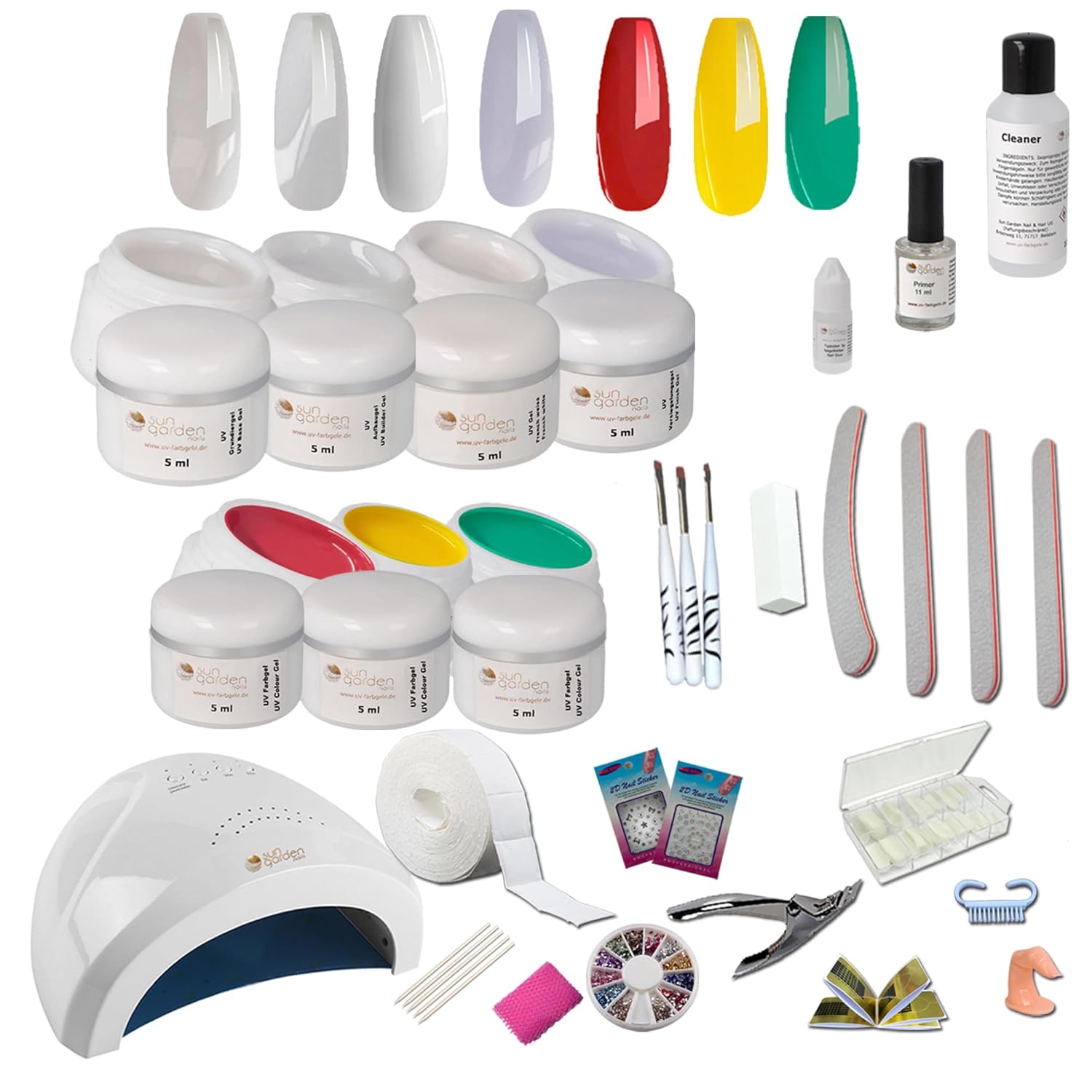 Sun Garden Nails Nagelstudio Starterset MARYLAND UV Gel Nail Set