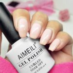 AIMEILI UV LED Gellack Gel Nagellack Base & No Wipe Top Coat Unterlack & Überlack Set Gel Polish 2×8ml – Bild 2