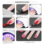 LED Nagellampe + Saint-Acior 36W UV + 10x Gel Lacken – Bild 7